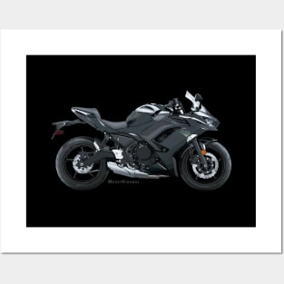 Kawasaki Ninja 650 20 black, s Posters and Art